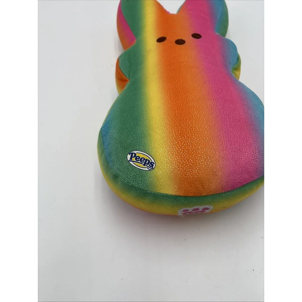 Build A Bear Peeps Plush Rainbow Colored‎ 16 Inches Tall Easter Preowned